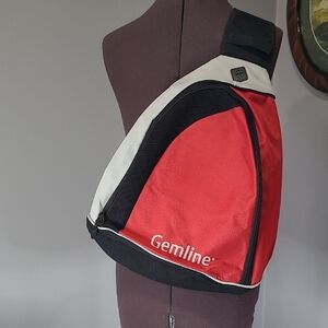 Gemline Red and Black Men's Sling Backpack